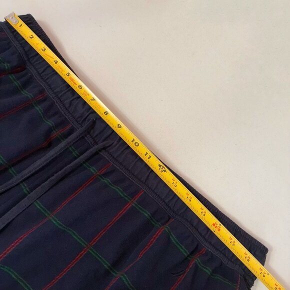 Nautica Flannel Pajama Pants Mens XL Navy Blue Red Green Plaid Pockets Lounge - Picture 8 of 10